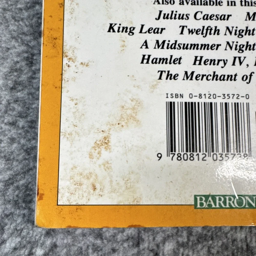 Barron's Shakespeare Made Easy Romeo and Juliet Modern English PB 1985 1st US